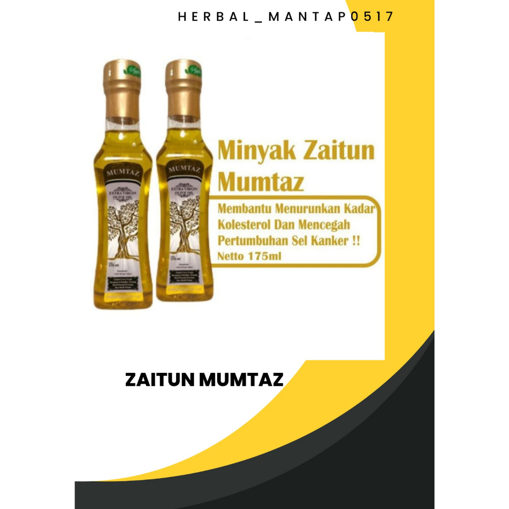 Minyak zaitun mumtaz 175 ml Minyak Zaitun Mumtaz Extra Virgin Olive Oil