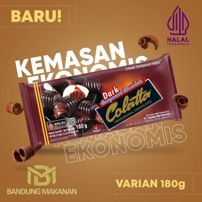 

COLATTA DARK COMPOUND Coklat batang - 180g