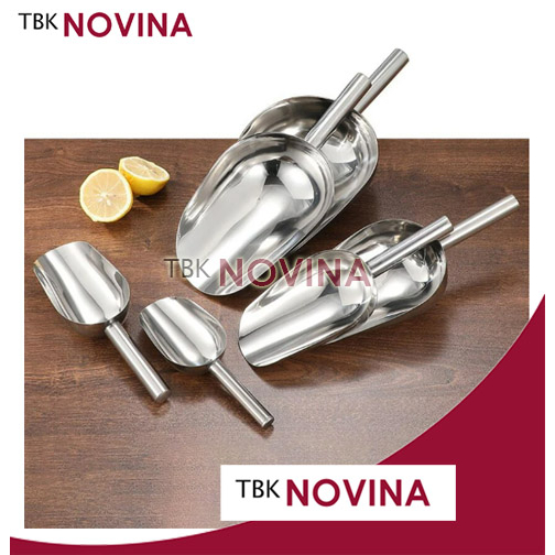 SEKOP STAINLESS / SEKOP ES BATU KOPI KACANG TEPUNG/ ICE SHOVEL STAINLESS STEEL / SEKOP