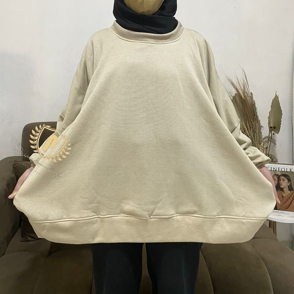 Blouse wanita Lengan panjang jumbo Oversize Lengan Balon Atasan Wanita Bigsize Korean Style XXXL