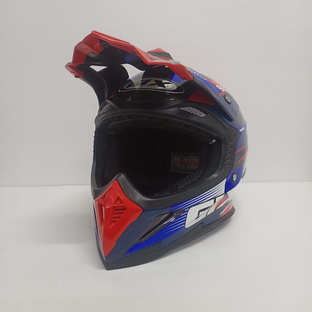 HELM CROSS GIX CROSS MOTIF CR-F GUNMET RED JPX CROSS