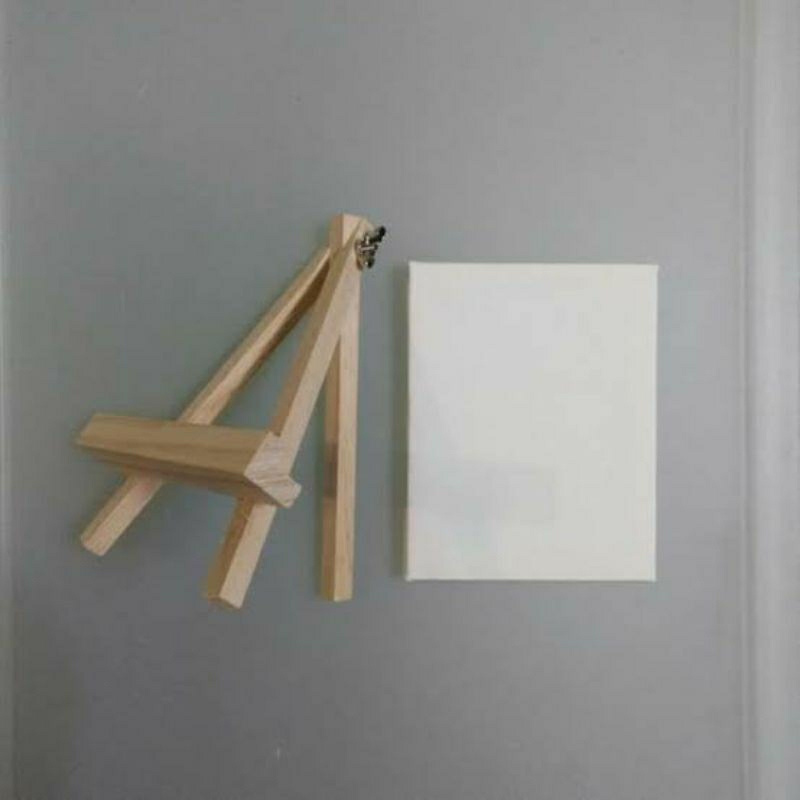 

DUDUKAN KANVAS 25CM EASEL KAYU NATURAL / CANVAS
