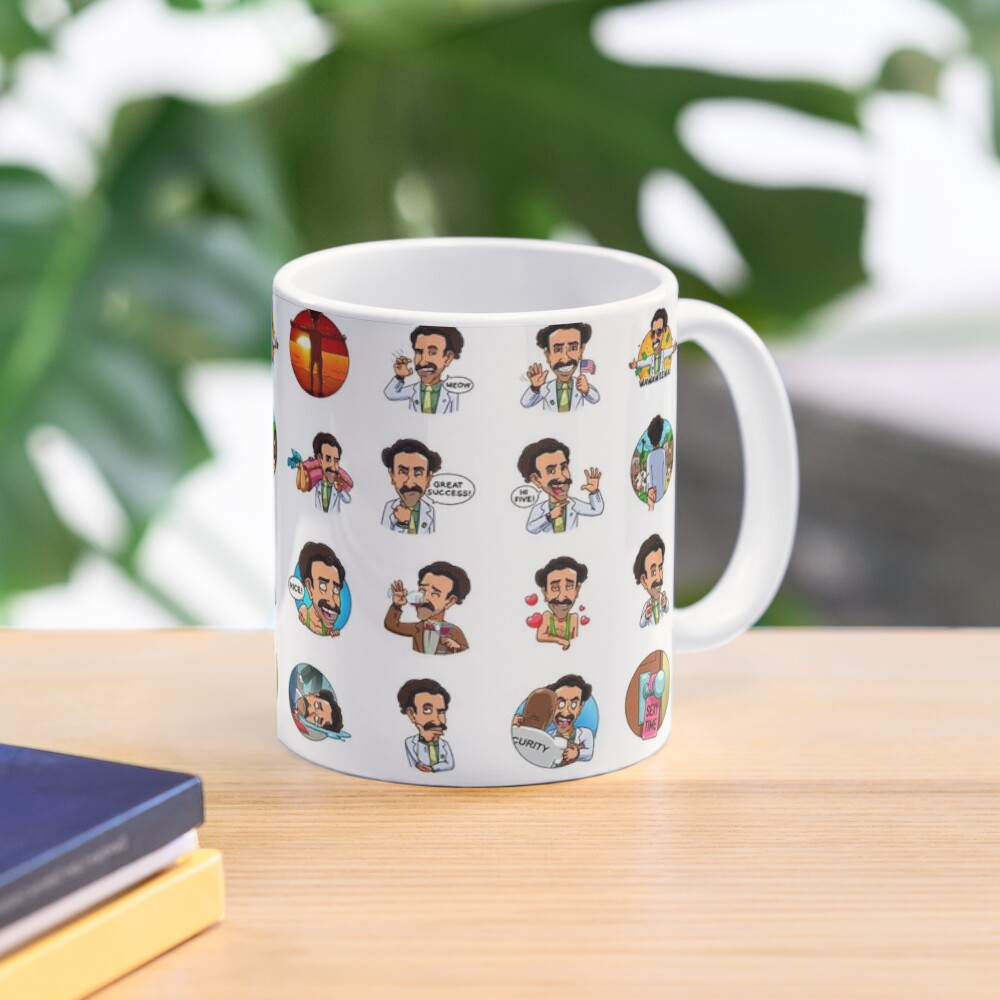 Mug Keramik Borat sticker pack
