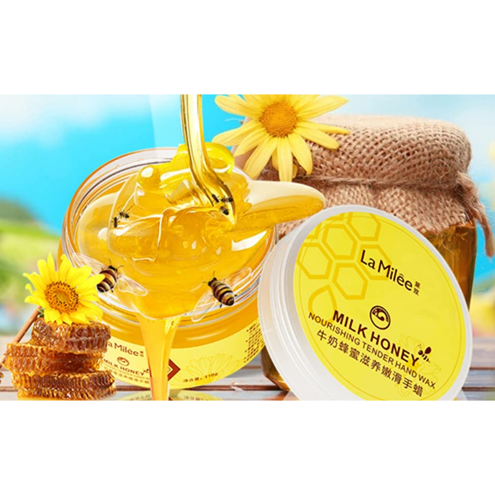 Hand Wax La Milee - Milk Honey Nourishing Tander Hand Wax - Perawatan Kulit Exfoliating