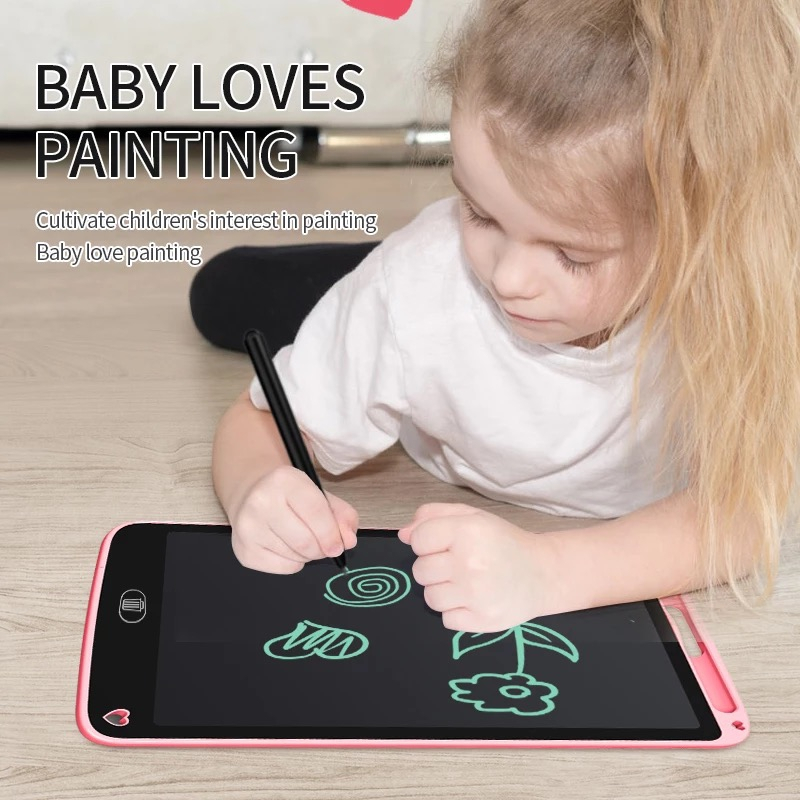 LCD Drawing Writing Tablet 8.5&quot; Rainbow Papan Tulis Anak Dewasa Board Terbaru