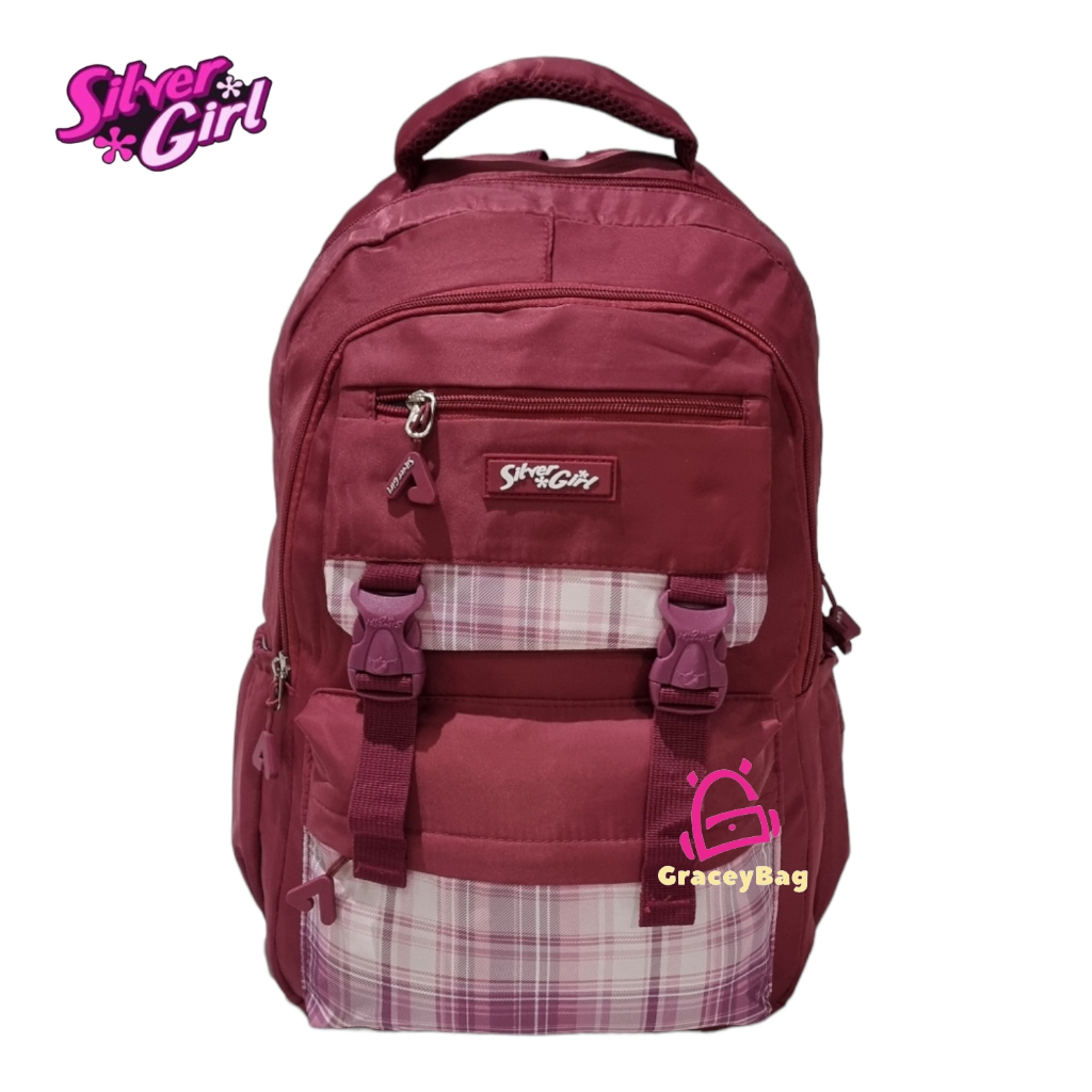 GB-73114F Tas Ransel Sekolah Anak Perempuan / Remaja Silvergirl