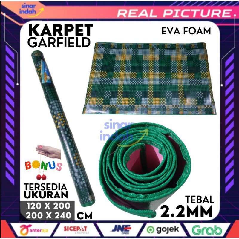 [KARPET GARFIELD] Karpet Tikar Lantai Plastik Spon EVA FOAM 2.2mm