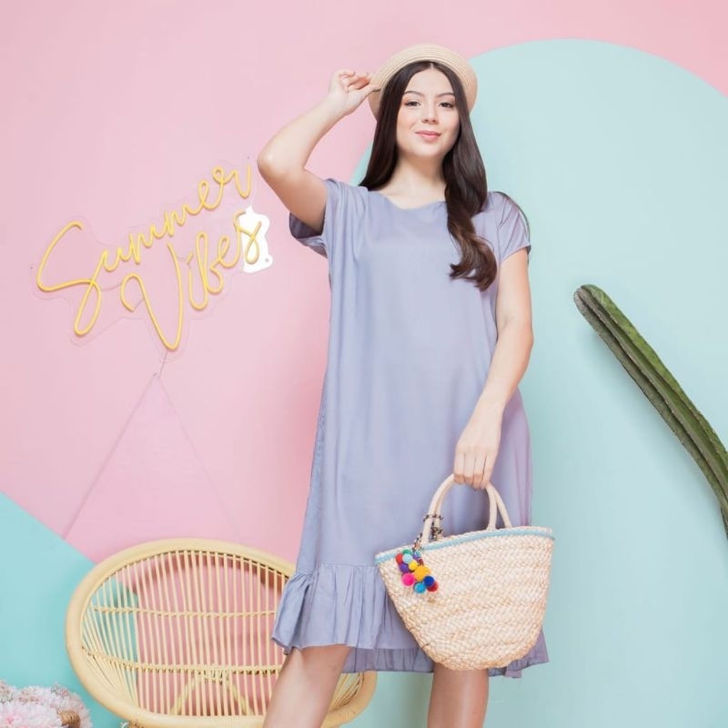 Paket 3pcs Daster Ruffle Polos(bisa pilih warna)