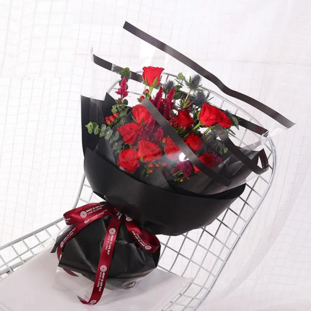 AnekaBenang - [ Lembaran ] Kertas Cellophane Buket Bunga [ OPP Semi Color ] Flower Wrapping Paper Celophane