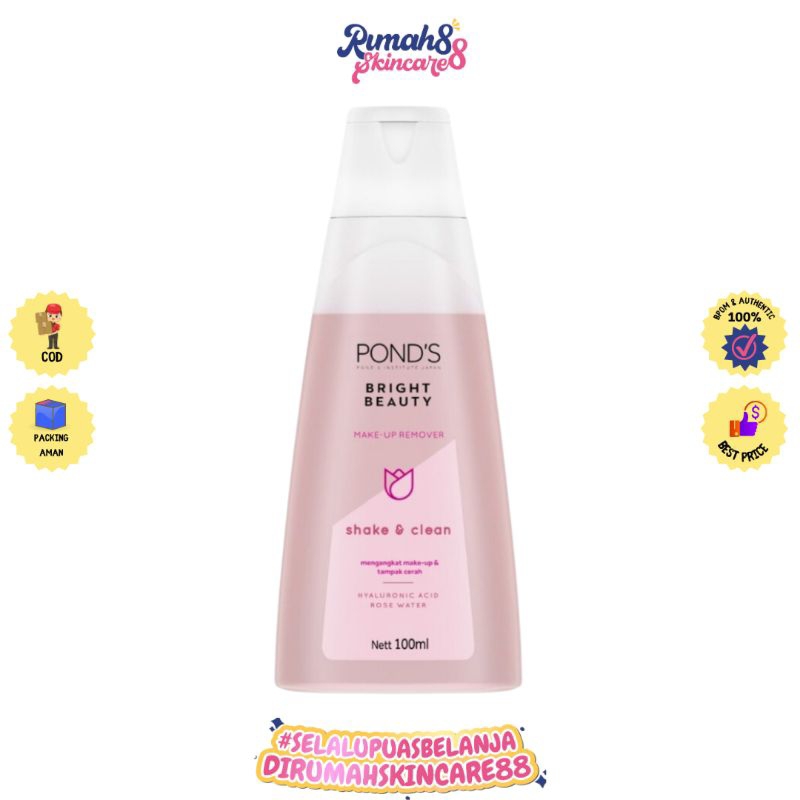 POND'S Bright Beauty Shake &amp; Clean Make Up Remover 100ml