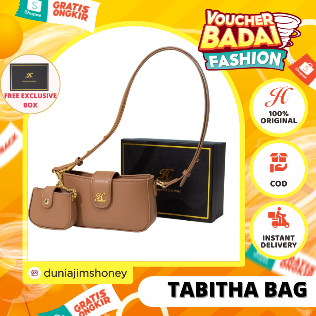 JIMS HONEY TABITHA BAG TAS SELEMPANG JIMS HONEY FREE BOX