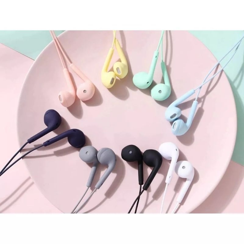 HEADSET / HANDSFREE U19 MACARON / MACARON MATE COLOR HIFI EXTRA BASS