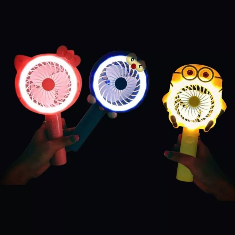 KIPAS ANGIN DORAEMON RABBIT PORTABLE FAN MINI DISNEY GENGAM MICKEY MOUSE KIPAS ANGIN MINI BAGUS FROG