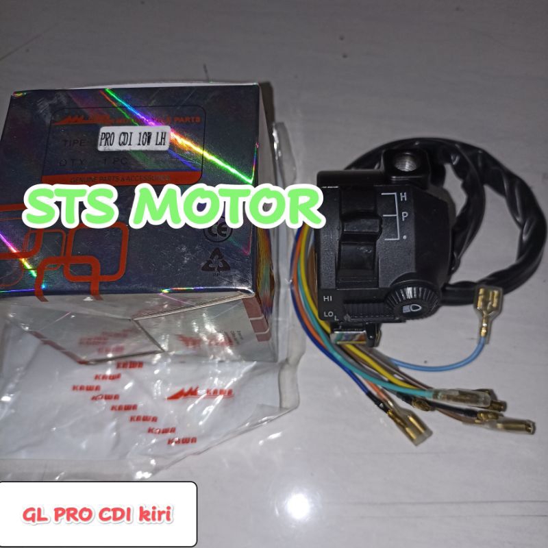 Saklar lampu holder kiri GL PRO CDI original KAWA