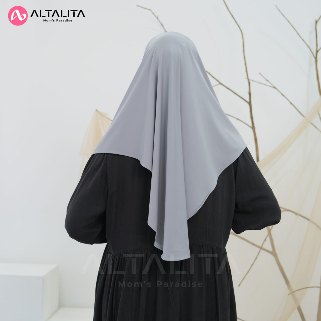 Altalita - Jilbab Instan Qanita Bergo Hamidah Jersey Premium Hijab Sport Olahraga Ukuran L Kerudung Sekolah Instant Menutup Dada Terbaru