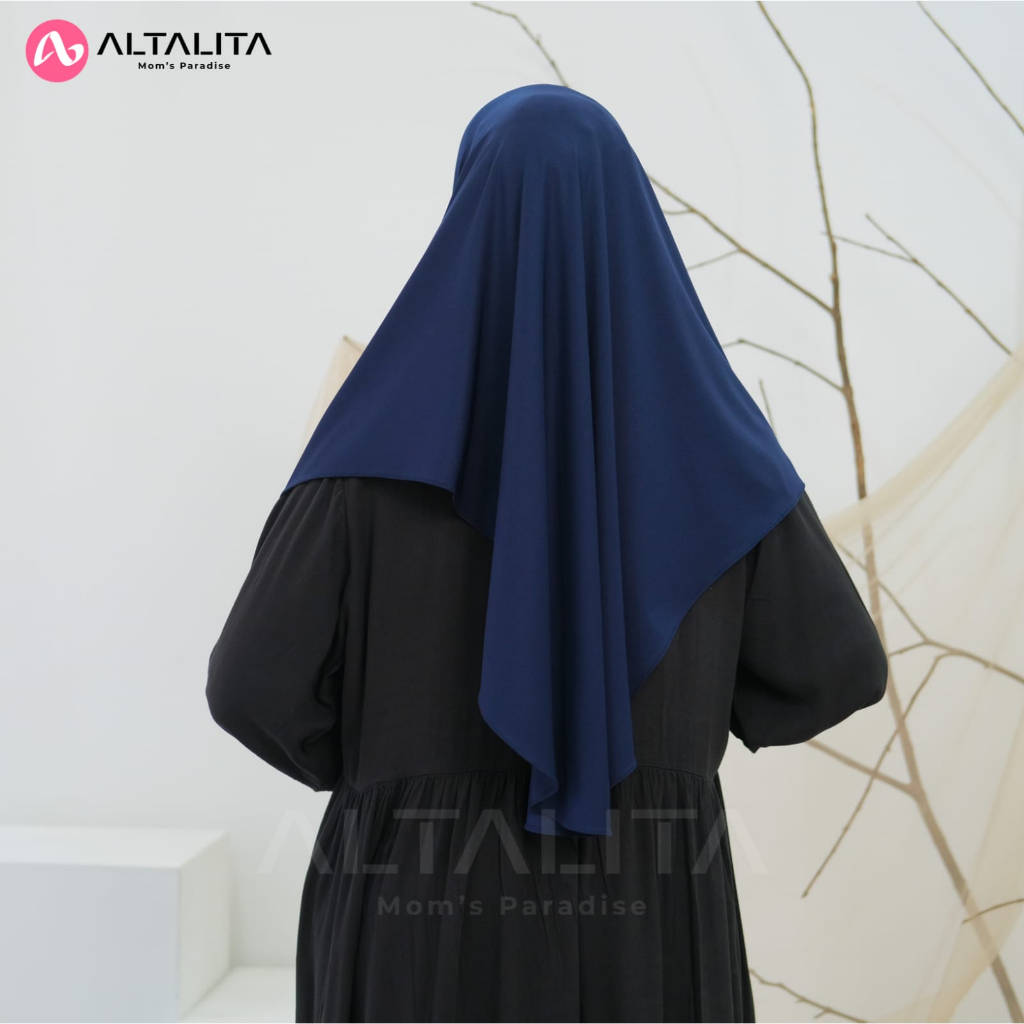 Altalita - Kerudung Instan Bergo Sport Hamidah Menutup Dada Jilbab Instan Qanita Penguin Size L Hijab Bergo Jersey Premium Cocok Untuk Sekolah Olahraga Volly Futsal Senam dan Sehari-Hari