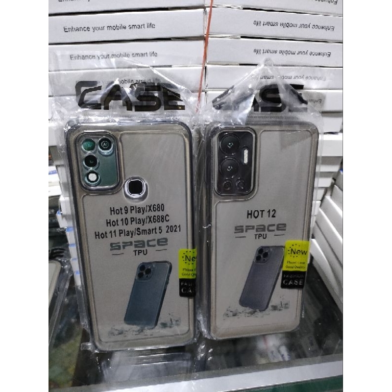 Softcase Infinix Hot 11S NFC Hot 10 Play Hot 11 Play Hot 9 Play Hot 12 Hot 12 Play Hot 30i Hot 30 Palay Hot 30 Note 30 Note 30 Pro Smart 7 Hot 9 Hot 20S Hot 11 2022  Silikon Casing Case Clear Hitam Bening Hitam Transparan Pelindung Camera