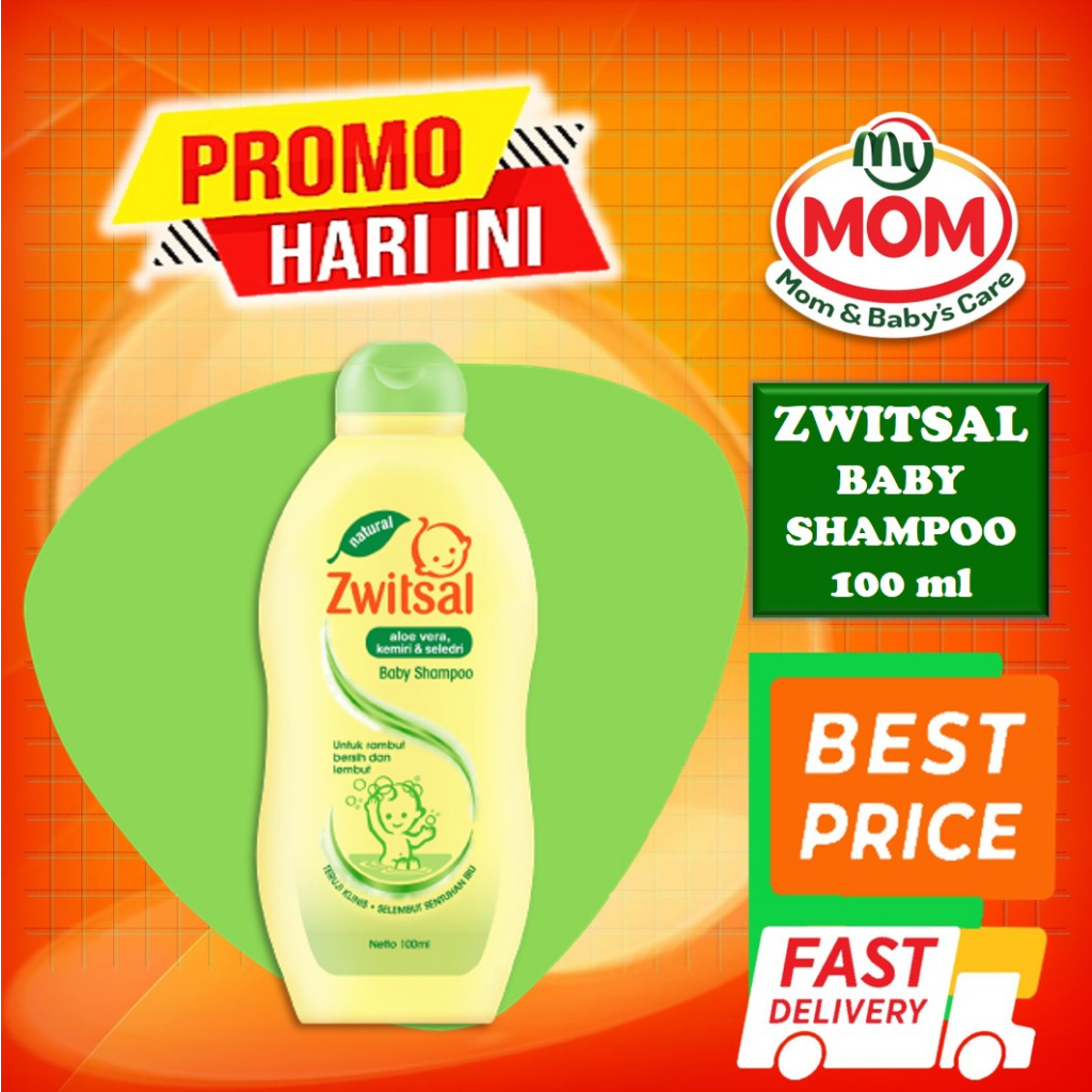 [BPOM] Zwitsal Baby Shampoo 100 ml / Shampo Bayi / Sampo Bayi / Natural Aloe Vera AVKS / MY MOM