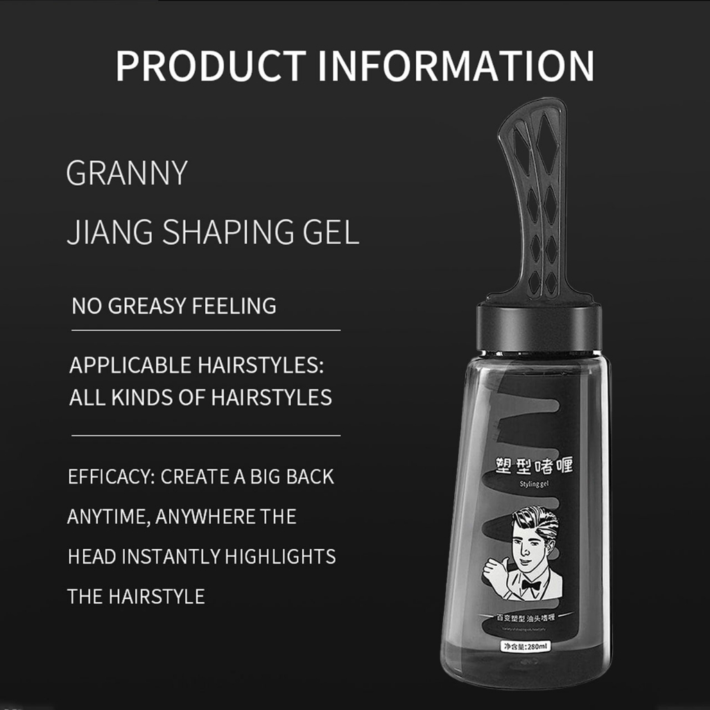 Hair Styling Gel Rambut Sisir Minyak Styling Pria Pomade Oil 280ml