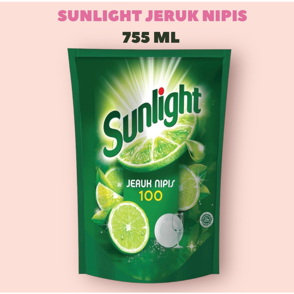 ￼Sunlight Sabun Cuci Piring Jeruk Nipis 755 ml - Pencuci Piring Sabun Cuci Dishwash Sabun Cuci Pirin