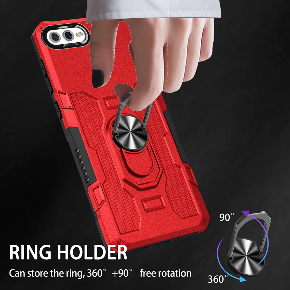 Case Armor OPPO A5S Iring Cincin Magnetic Kesing Hp Protect kamera Premium Hard Case Standing Robot Pelindung Kamera