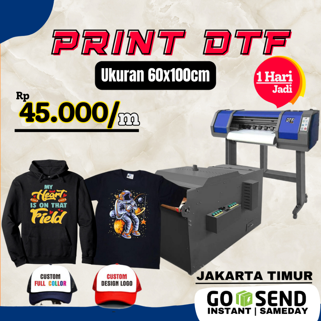 

Jasa Cetak Sablon Print DTF 58 x 100cm Meteran 58x100cm