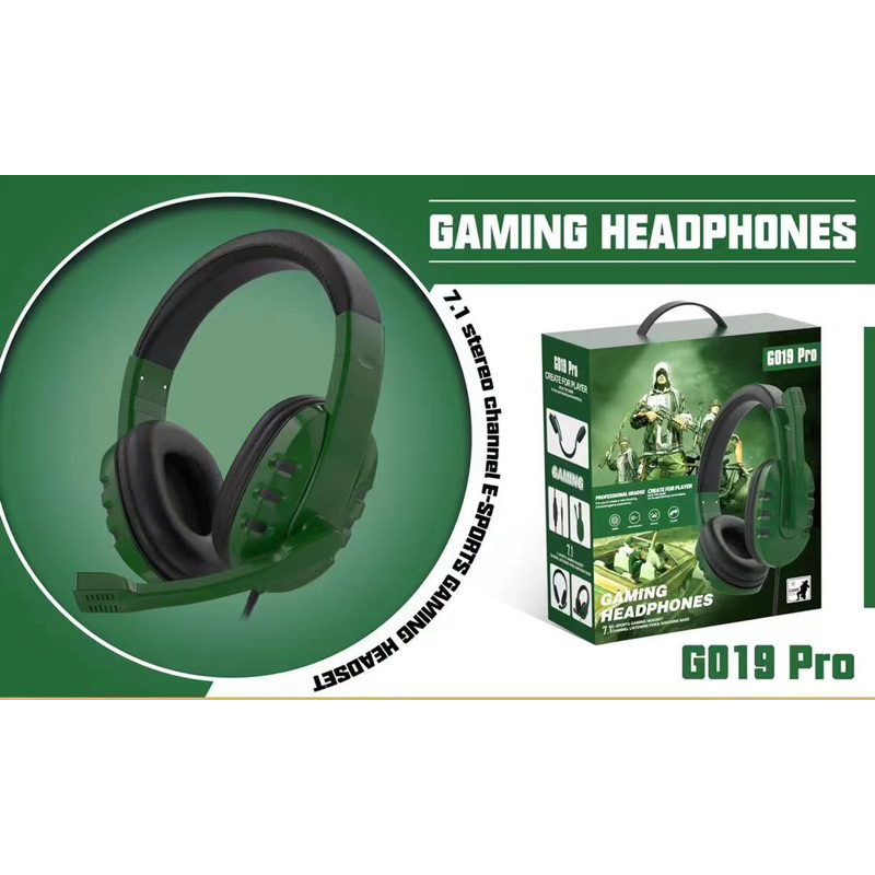 [ PC-4 ]HEADPHONE HEADSET GAMING FOR HP/PC/LAPTOP