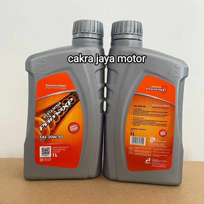 Oli Prima XP 1Liter SAE 20W-50 Oli Mobil