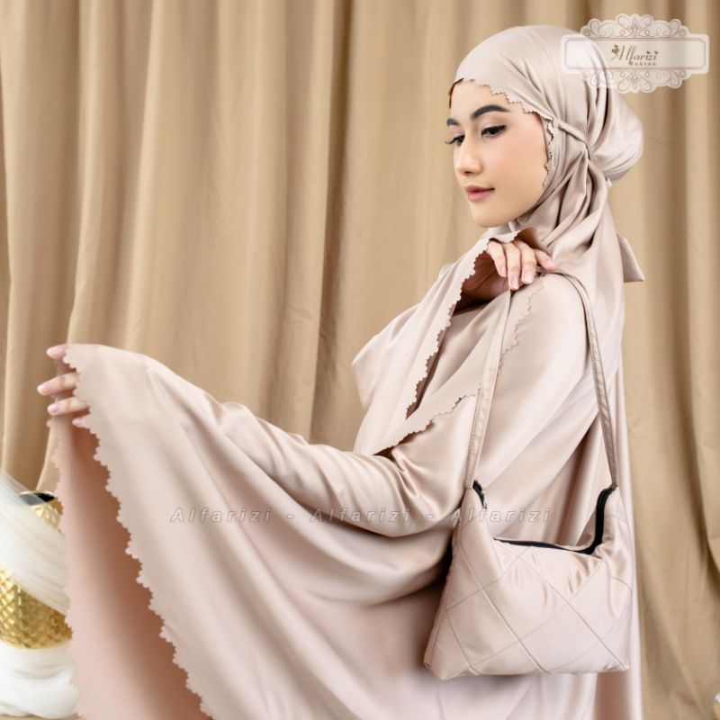 Mukena Dewasa Daily 2in1 Sutra Silk Lasercut Premium