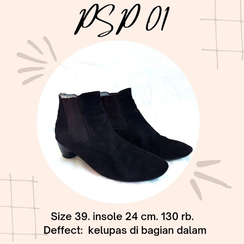 Sepatu boots wanita preloved PSP 01