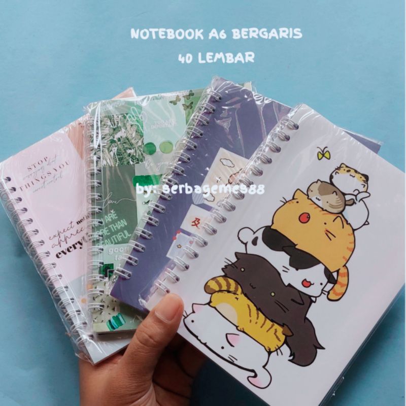 

Serbagemes88 - NOTEBOOK CATATAN A6 / BUKU DAIRY