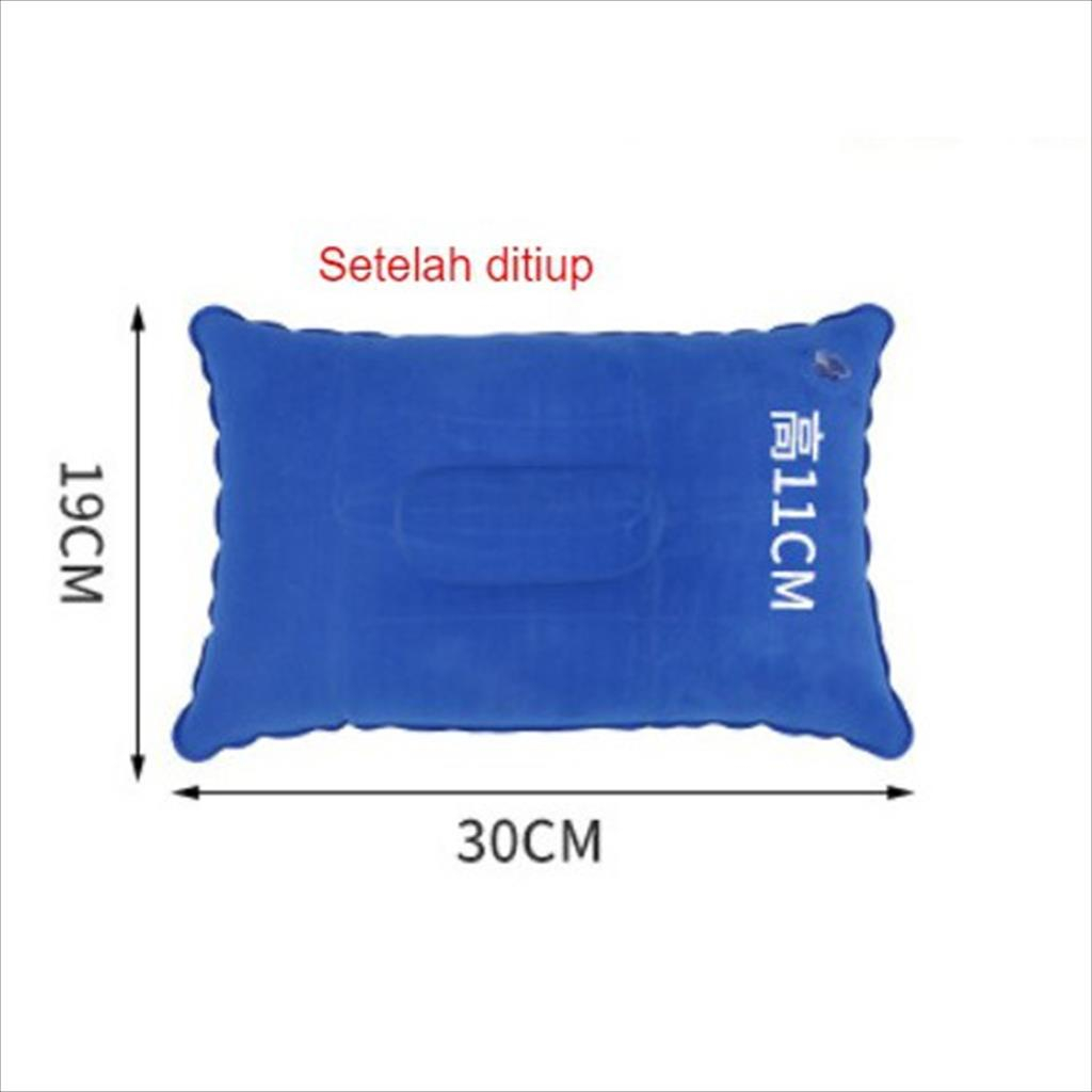 Bantal Angin Kepala Kecil Tiup Untuk Travel - Travel Pillow Praktis