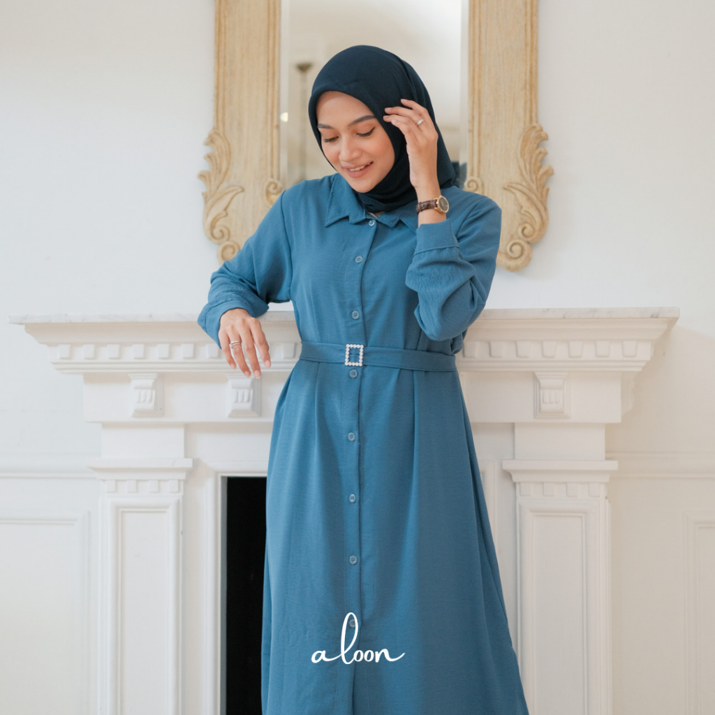 Elma One Set Rok Bahan Crinkle Airflow Busui Friendly – Setelan Rok Wanita