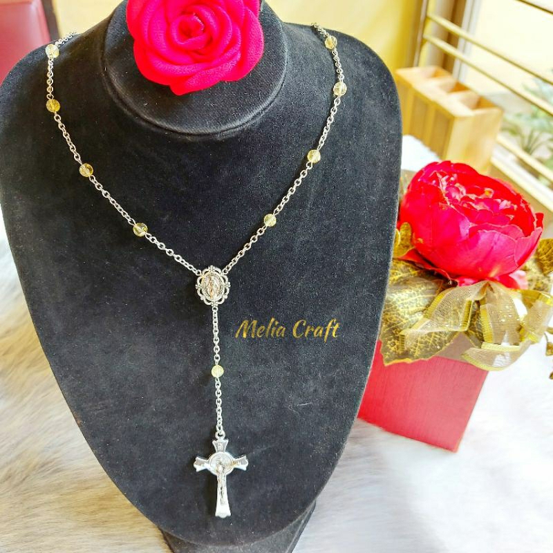 Kalung Rosario 1 Dekade Citrine