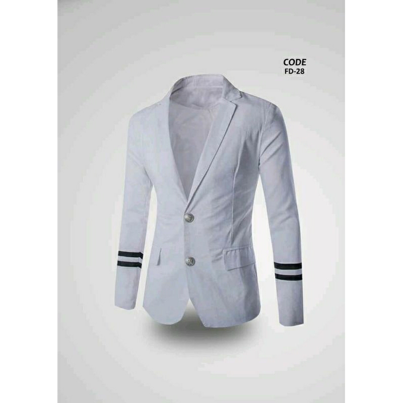 Jas putih pria  Blazer putih  Jas pria keren  Jas kerja