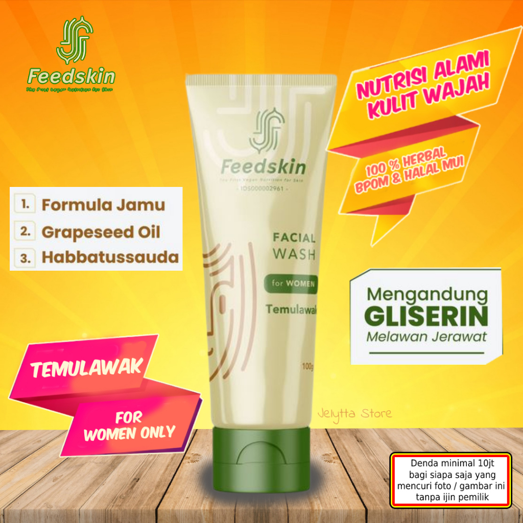 Feed Skin Salina Herbal I Feed Skin Natural Facial Wash Temulawak For Women