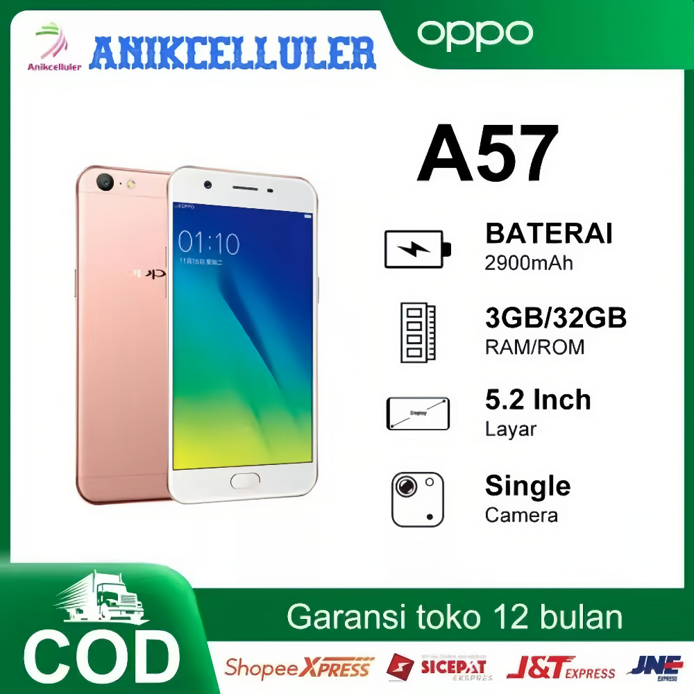 HP OPPO A57 3GB/32GB Qualcomm Android smartphone