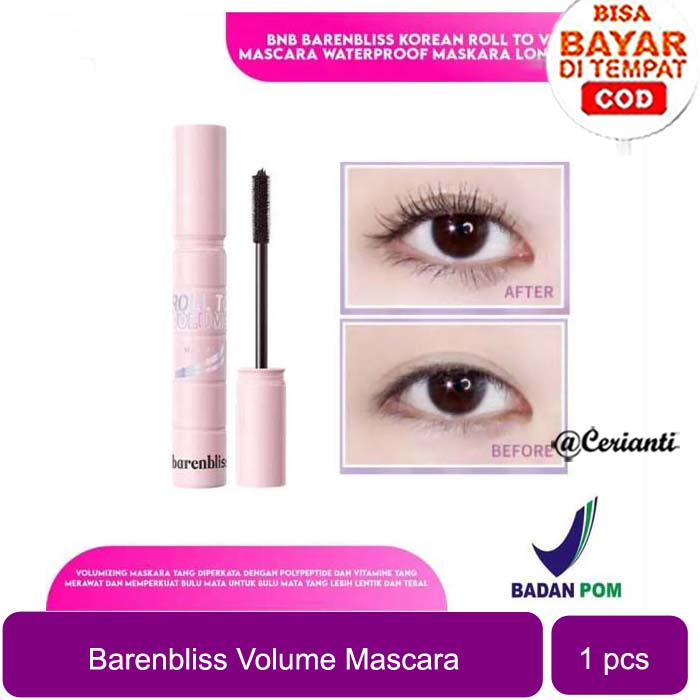 BNB barenbliss Korean Roll To Volume Mascara 「Long Lasting Waterproof Smudgeproof Cerianti