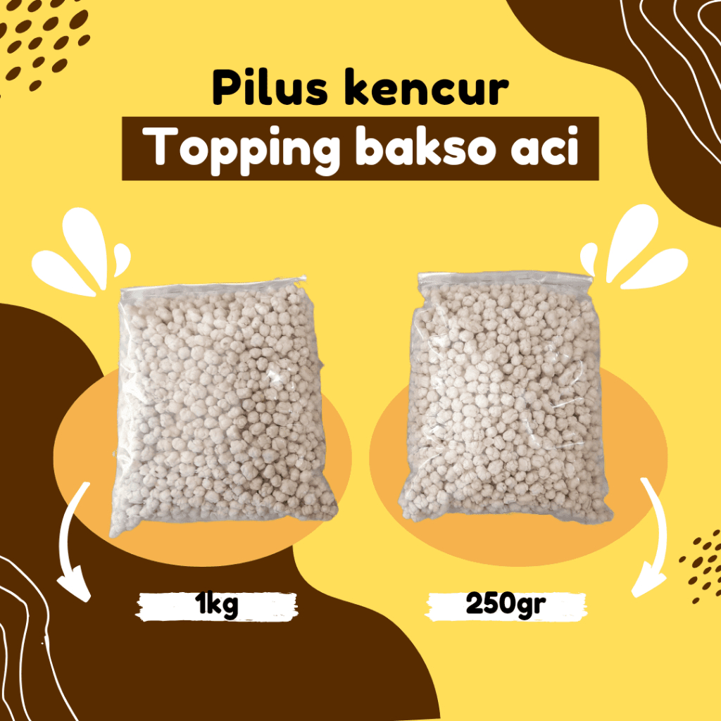 

250gram pilus sukro cikur topping baso aci seblak