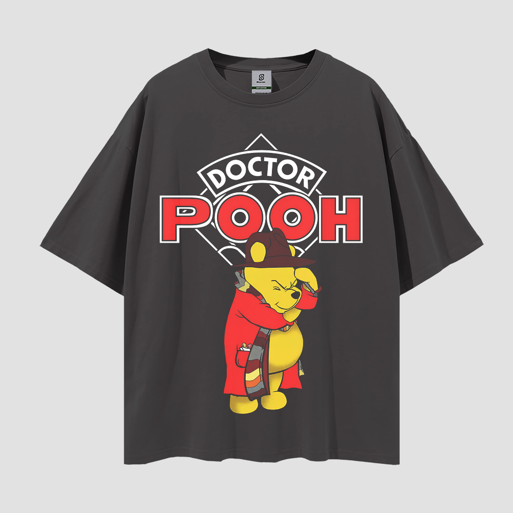 Doctor Pooh Vintage Style Oversize Tee