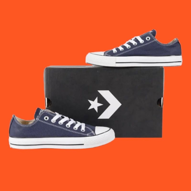 [BISA COD] CONVERSE CLASSIC LOW NAVY PREMIUM