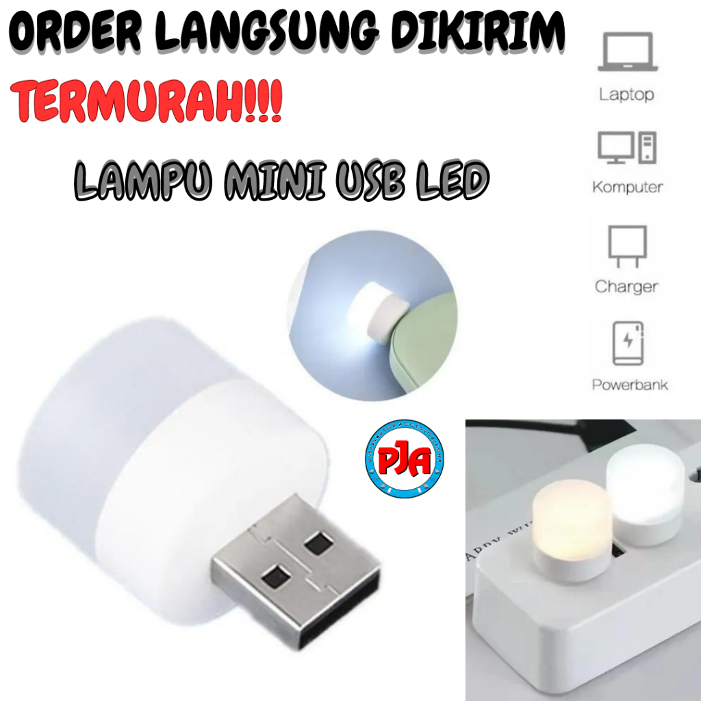 Lampu USB LED Mini Portable Light Lampu Baca Tidur Murah Pandawajayaacc