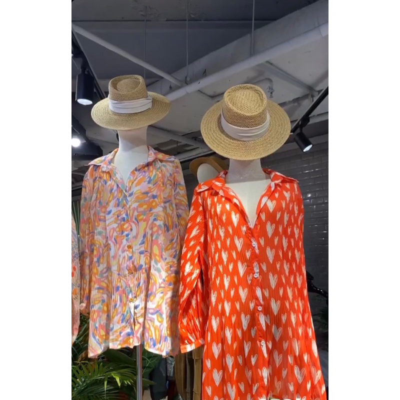 READY STOCK BLOUSE PLISKET IMPORT BANGKOK