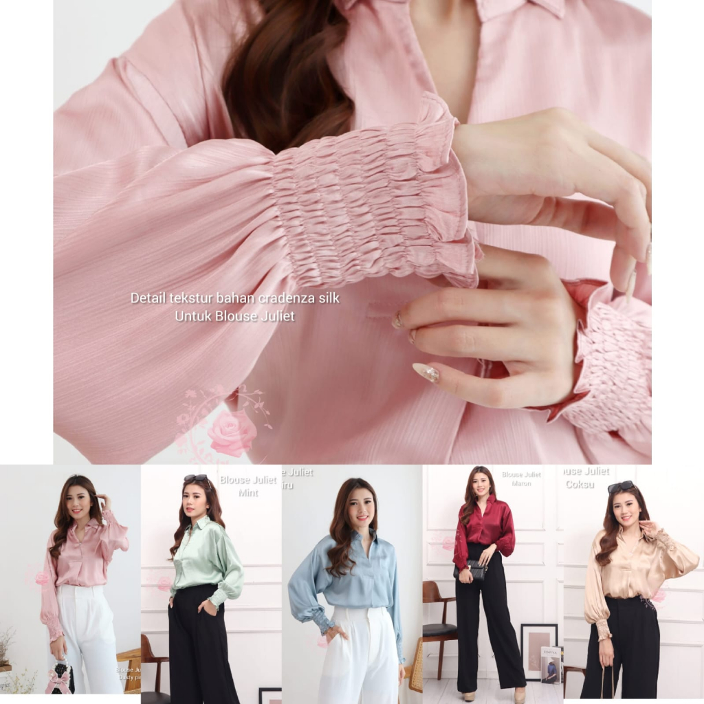 BLOUSE JULIET ATASAN FASHION WANITA / BAJU PESTA /PAKAIAN TERLARIS TERBARU KEKINIAN