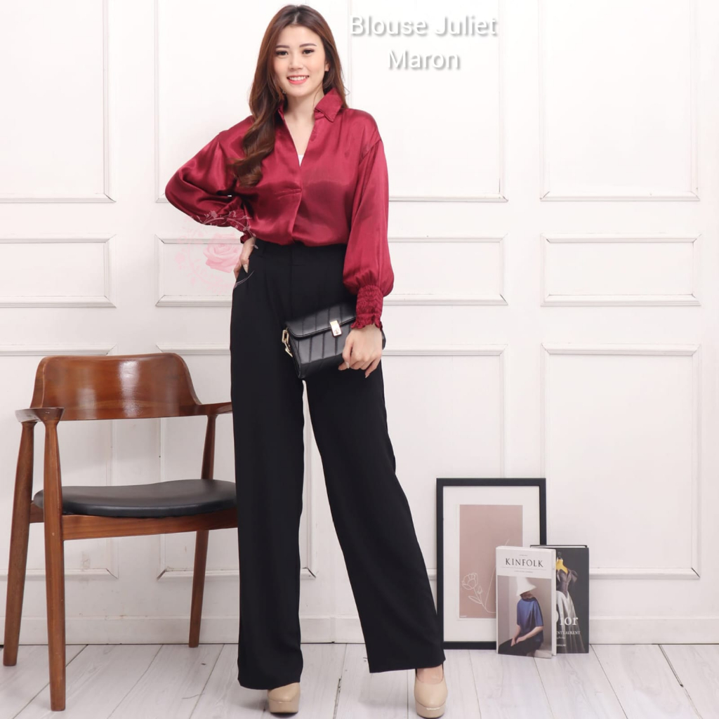 BLOUSE JULIET ATASAN FASHION WANITA / BAJU PESTA /PAKAIAN TERLARIS TERBARU KEKINIAN