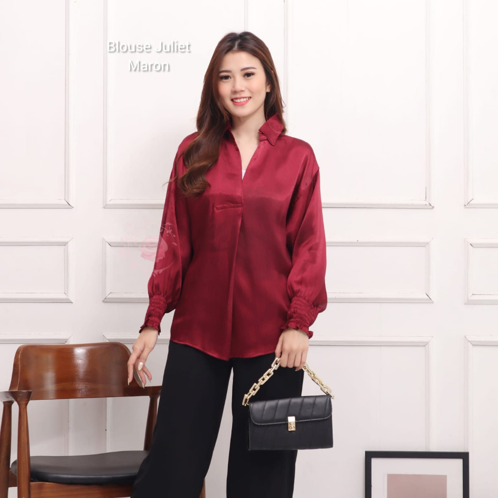 BLOUSE JULIET ATASAN FASHION WANITA / BAJU PESTA /PAKAIAN TERLARIS TERBARU KEKINIAN