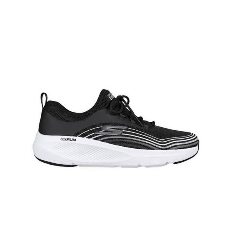 SKECHERS GO RUN ELEVATE WOMEN'S RUNNING SHOES BLACK-WHITE