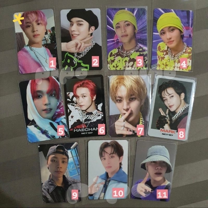 PC aab 2 Baddies NCT 127 photobook korea version tc a b selca konsep hitam silver neon street signin