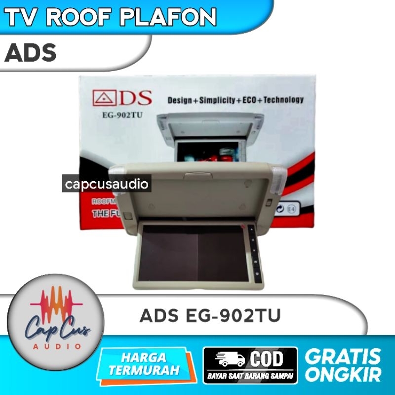TV PLAFON MOBIL 9 INCH ADS EG-902TU / EG902TU / EG 902 TU / TV ROOF MONITOR MOBIL / ROOFMOUNT MOBIL 