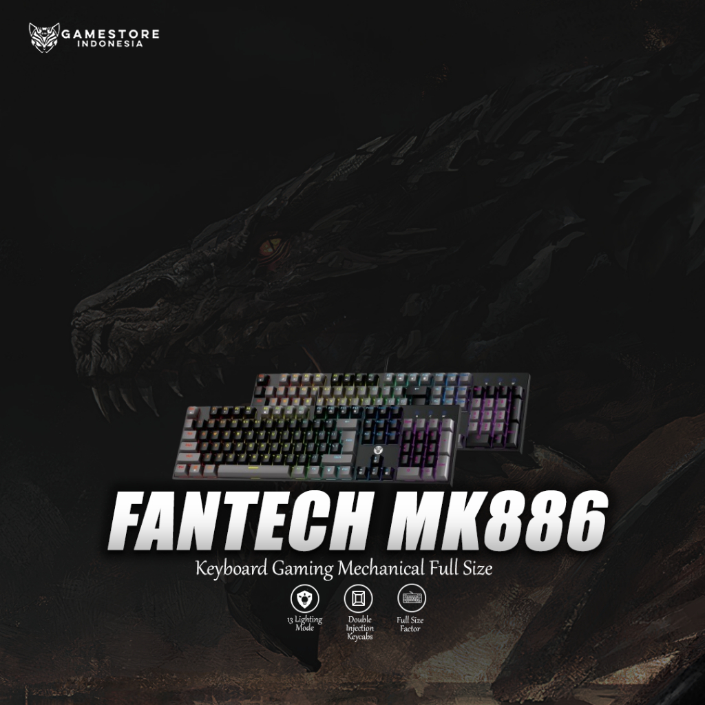 Fantech ATOM MK886 RGB Gaming Mechanical Keyboard Full Size